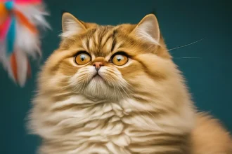 persian cats playing