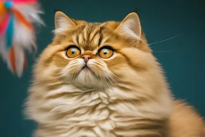 persian cats playing